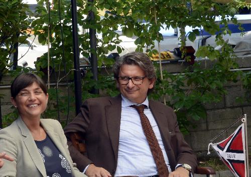 Debora Serracchiani (Presidente Friuli Venezia Giulia) e Zeno D’Agostino (commissario Autorità portuale) – Trieste 14/07/2015